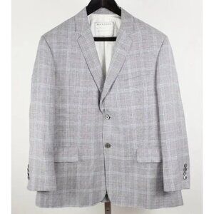 Thom Browne Brooks Brothers Black Fleece jacket sz 3 / 42 gray blue check plaid